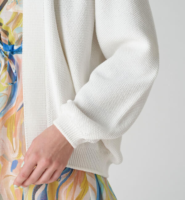 Ballsey「モスステッチ フロントオープンカーディガン」|カーディガン|