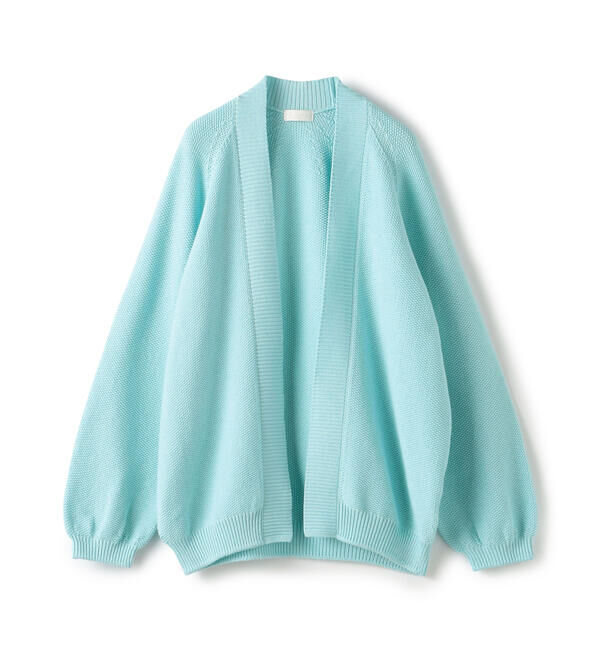 Ballsey「モスステッチ フロントオープンカーディガン」|カーディガン|63 ライトブルー