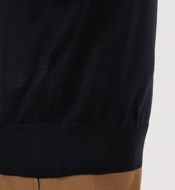 TOMORROWLAND MENS「TOMORROWLAND TRICOT スーパーファインメリノウール ニットポロシャツ S WOOL」|ニット・セーター|