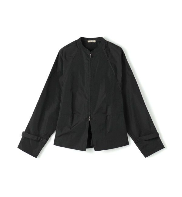 DES PRES「マクロシルクタフタ ジップアップブラウス」|シャツ・ブラウス|19 ブラック