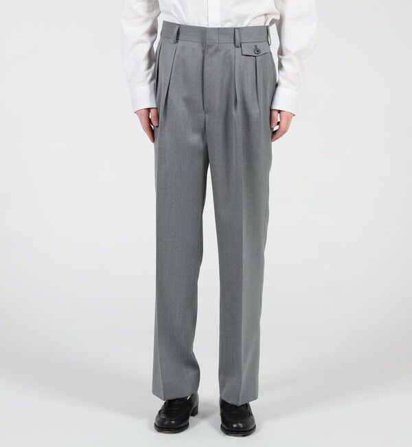 Edition「ウールモヘヤ2タックパンツ」|チノ|