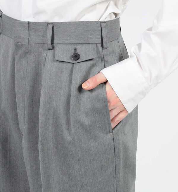 Edition「ウールモヘヤ2タックパンツ」|チノ|