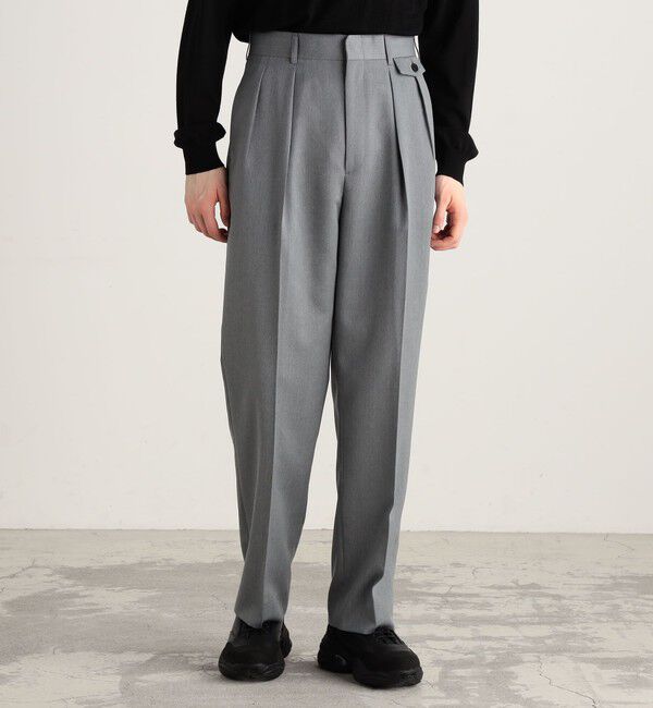 Edition「ウールモヘヤ2タックパンツ」|チノ|