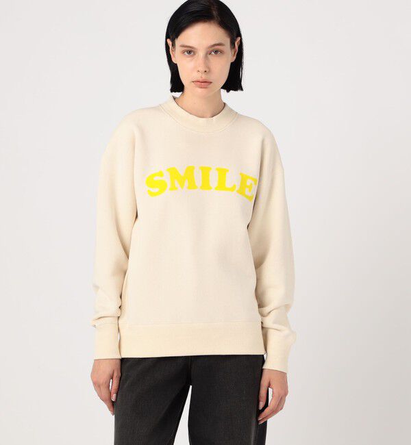 TOMORROWLAND BUYING WEAR「UNION LAUNCH FLOCKY PRINT SMILE スエット プルオーバー」|スウェット・ジャージ|