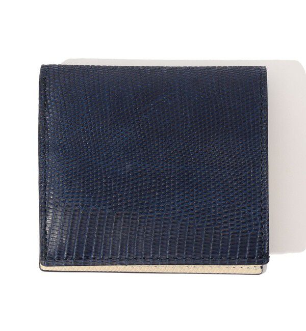 TOMORROWLAND GOODS「【別注】BROOKLYN MUSEUM リザード 2つ折りウォレット」|財布|65 ブルー