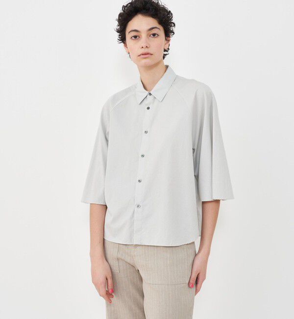 GALERIE VIE「コットンツイル ラグランスリーブシャツ」|シャツ・ブラウス|