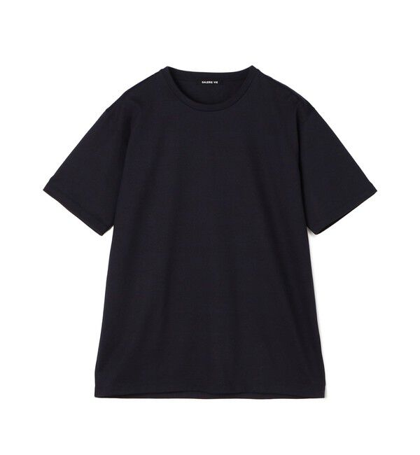 GALERIE VIE「ファインコットン ハーフスリーブTシャツ」|Tシャツ・カットソー|69 ネイビー