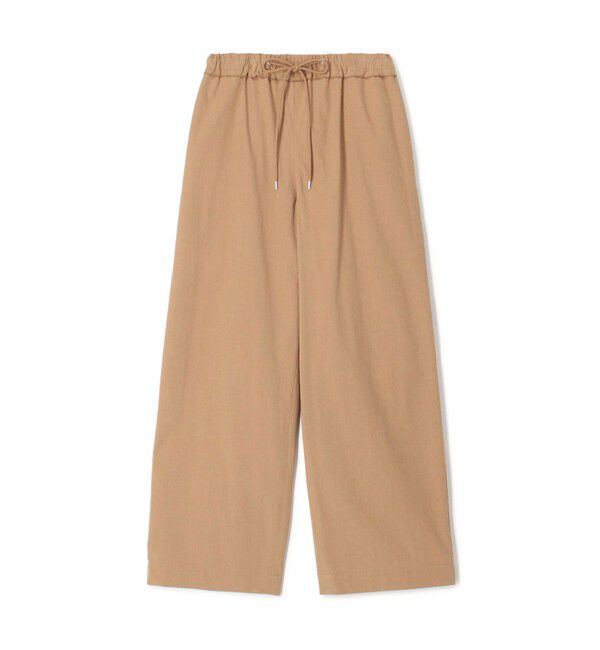 MACPHEE「コットンタイプライター ギャザーストレートパンツ」|その他|43 ベージュ