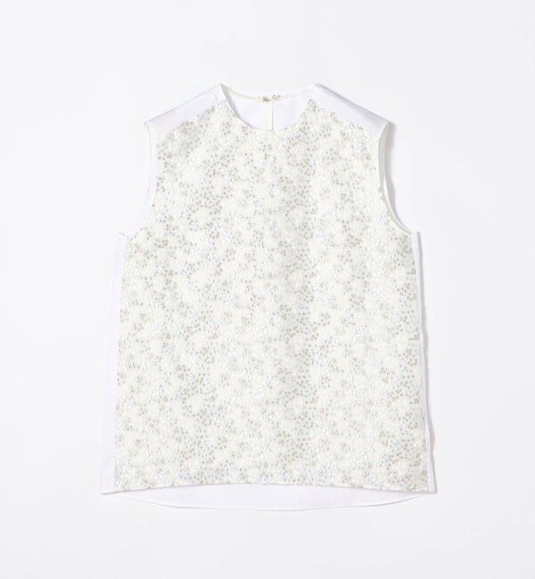 TOMORROWLAND collection「ビジューエンブロイダリー ノースリーブブラウス」|シャツ・ブラウス|