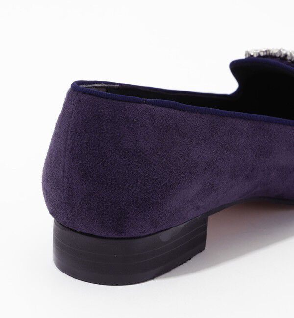 TOMORROWLAND GOODS「TOMORROWLAND スエード ビジューオペラローファー」|ローファー|