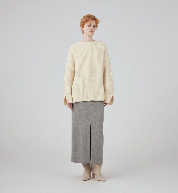 MACPHEE「フリッジーウール ボートネックプルオーバー」|ニット・セーター|