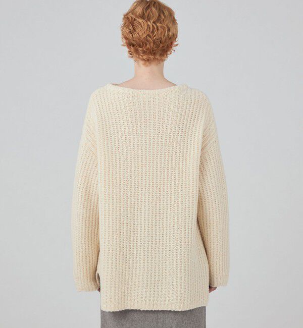 MACPHEE「フリッジーウール ボートネックプルオーバー」|ニット・セーター|