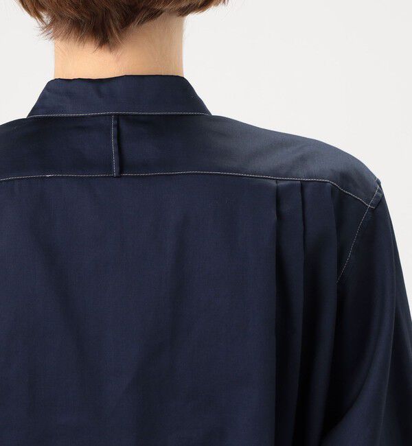 MACPHEE「コットンサティーン チュニックシャツ」|シャツ・ブラウス|