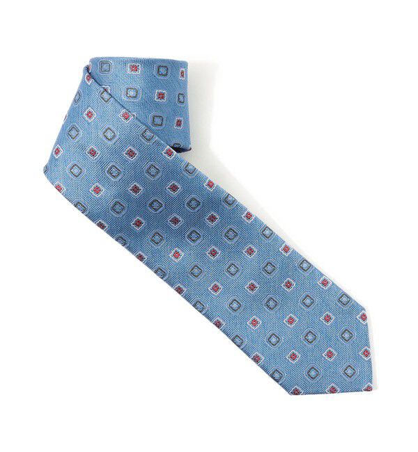 TOMORROWLAND GOODS「STEFANO BIGI ジャガード 小紋柄ネクタイ」|ネクタイ・蝶ネクタイ|66 ブルー系