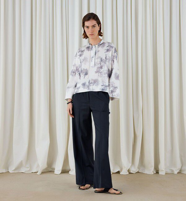 DES PRES「ライト＆シャドープリント プルオーバーブラウス」|シャツ・ブラウス|