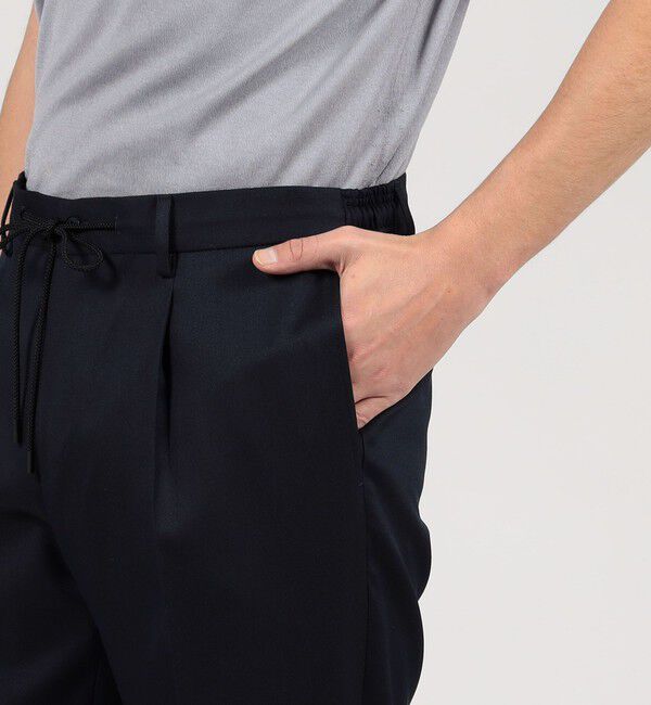 TOMORROWLAND MENS「ウールポリエステル 1プリーツ イージースラックス V.B.CANONICO」|スラックス|