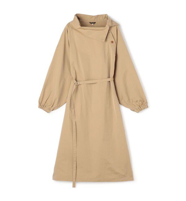 TOMORROWLAND GOODS「HAVERSACK コットンサテンドレス」|ワンピース|43 ベージュ