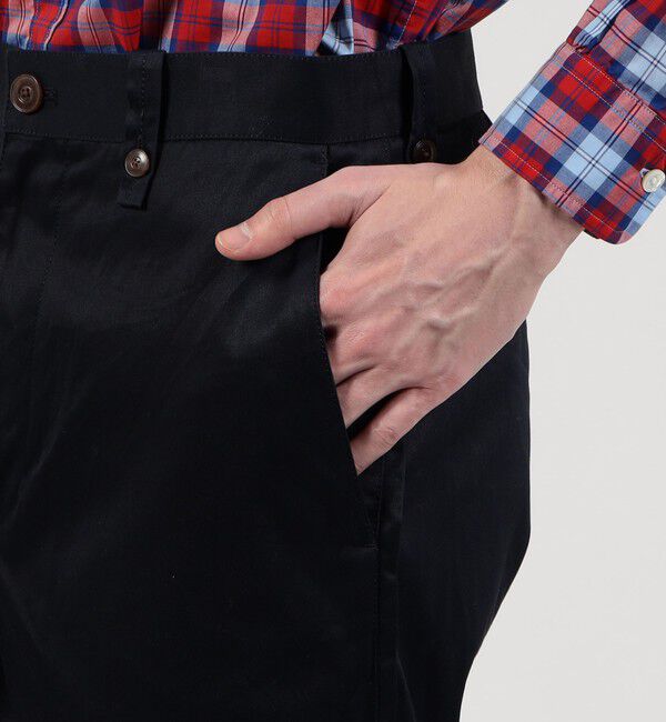 TOMORROWLAND MENS「スーピマコットン チノクロス バレルパンツ」|チノ|