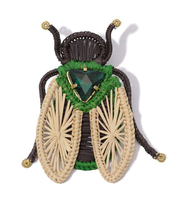 TOMORROWLAND GOODS「Mercedes Salazar June Beetle ブローチ」|ブローチ・コサージュ|44 ベージュ系