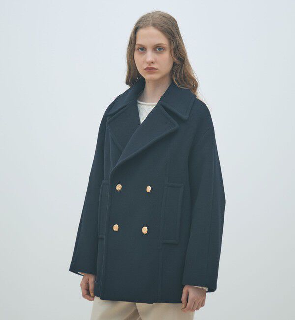 MACPHEE「メルトンビーバー Pコート」|ピーコート|