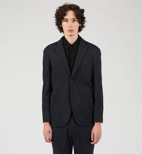 TOMORROWLAND MENS「ウールコットン ダブルジャガード シングルブレステッド2Bジャケット」|テーラードジャケット|