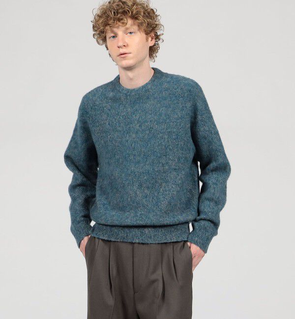 TOMORROWLAND MENS「TOMORROWLAND Tricot ウールシャギー クルーネックプルオーバー」|ニット・セーター|