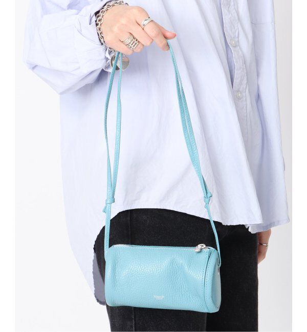  「【blancle/ ブランクレ】別注 S.LETHER Minimini tube」|ショルダー・メッセンジャー|サックスブルー B