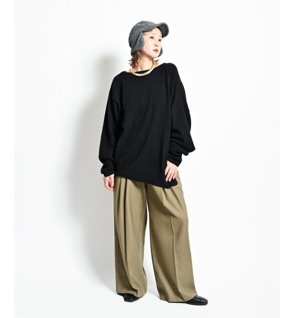  「《追加》OFF-SHOULDER STRETCH SWEATER 2：ニット」|ニット・セーター|