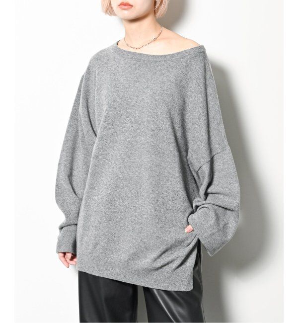  「《追加》OFF-SHOULDER STRETCH SWEATER 2：ニット」|ニット・セーター|グレーA