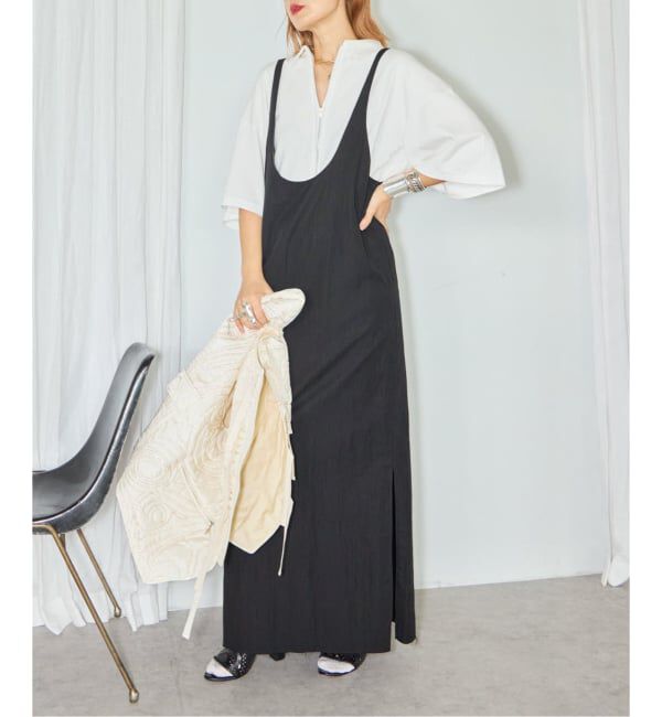  「OPPOSITE CAMI DRESS：ワンピース」|ワンピース|ブラック