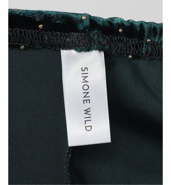  「SIMONE WILD STUD VELVET WIDE LEG パンツ」|その他|