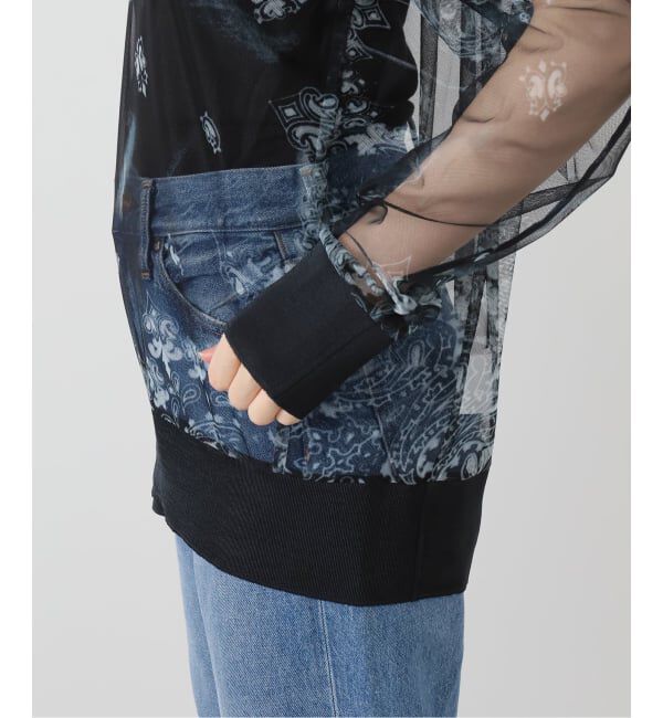  「MASU GHOST PAISLEY FOOTBALL SHIRT M25F9CS005：シャツ」|Tシャツ・カットソー|