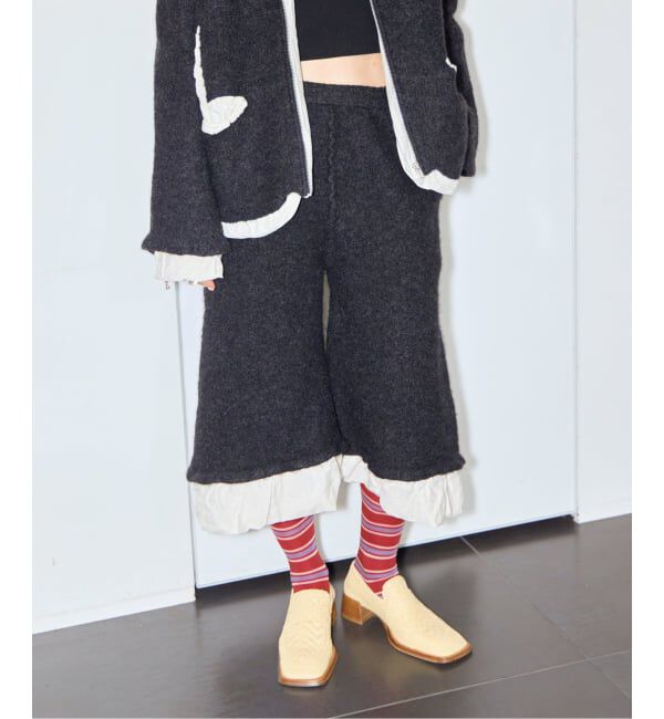  「PILLINGS FULLING PANTS 4210600002：パンツ」|スラックス|グレー