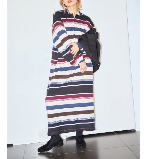  「ONIT BORDER DRESS 25AW-ON222：ニットワンピース」|ワンピース|ホワイトベース