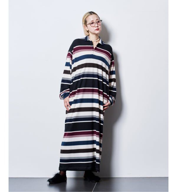  「ONIT BORDER DRESS 25AW-ON222：ニットワンピース」|ワンピース|