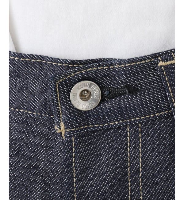  「KURO WIDE SPREAD CROPPED SHORTS 964194：デニムショートパンツ」|デニム|