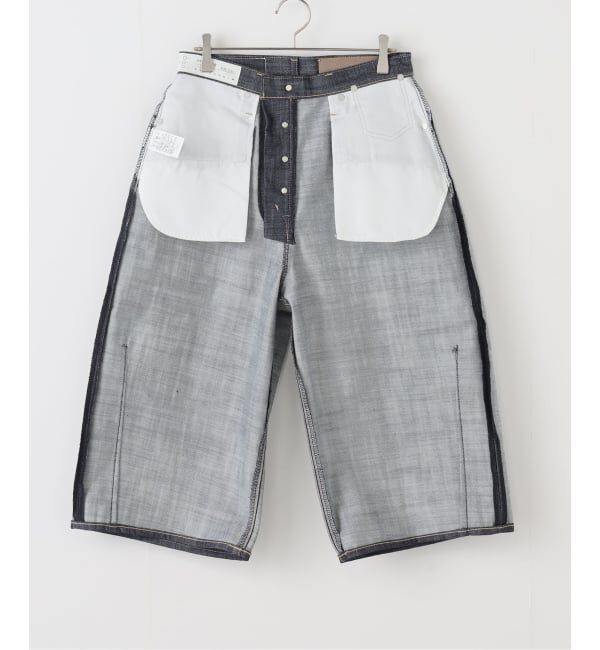  「KURO WIDE SPREAD CROPPED SHORTS 964194：デニムショートパンツ」|デニム|