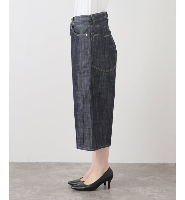  「KURO WIDE SPREAD CROPPED SHORTS 964194：デニムショートパンツ」|デニム|