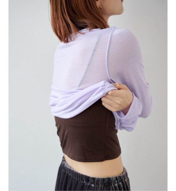 EMILYWEEK「《WEB限定追加》リヨセルクロップドブラキャミ」|インナー|ブラウン