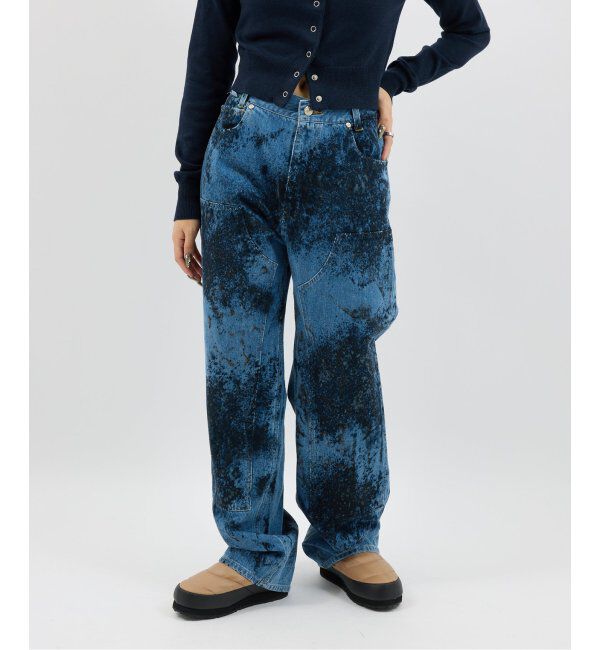 JOINT WORKS「NOMA t.d. / ノーマティーディー. Hand Dyed Denim Work Pants」|デニム|ブルー