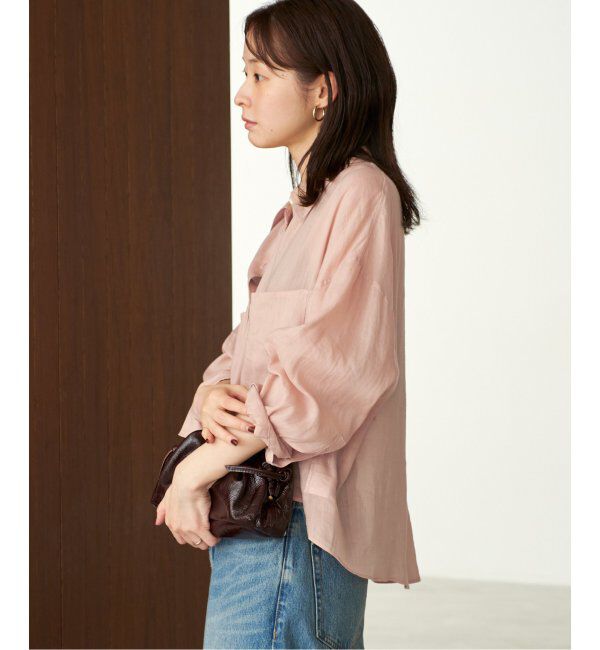 Plage「《追加》RAMIE LYOCELL CROPPED シャツ 2」|シャツ・ブラウス|