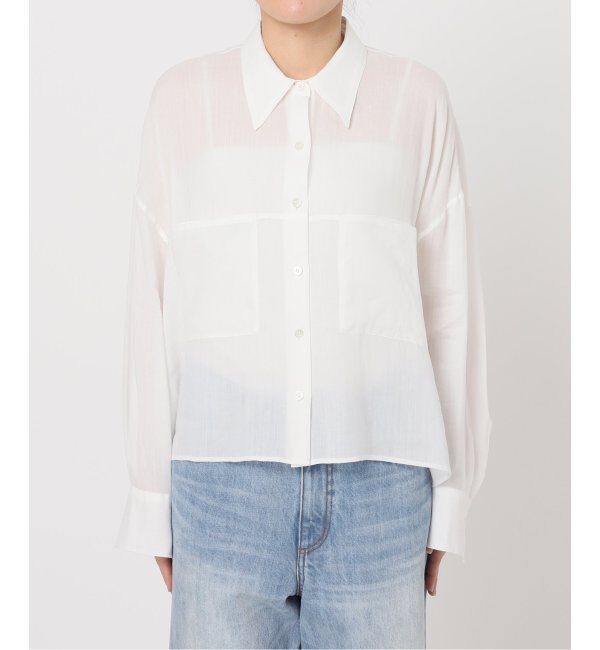 Plage「《追加》RAMIE LYOCELL CROPPED シャツ 2」|シャツ・ブラウス|