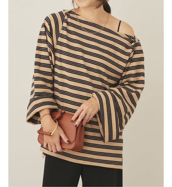 Plage「wide sleeve ボーダーTシャツ」|Tシャツ・カットソー|