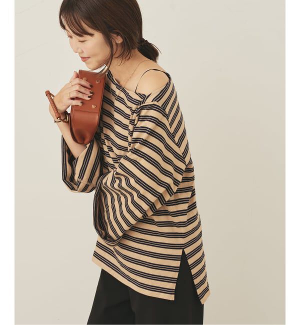 Plage「wide sleeve ボーダーTシャツ」|Tシャツ・カットソー|