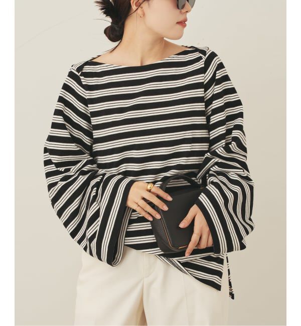 Plage「wide sleeve ボーダーTシャツ」|Tシャツ・カットソー|