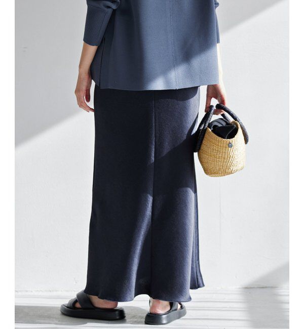 IENA「《追加7》ダブルサテンスカート」|スカート|