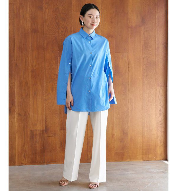 VERMEIL par iena「ダブルクロス ストレッチパンツ」|スラックス|