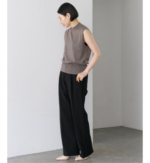 VERMEIL par iena「ダブルクロス ストレッチパンツ」|スラックス|