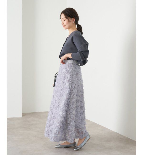 IENA「ファインコットンスムース Vネックカーディガン」|カーディガン|