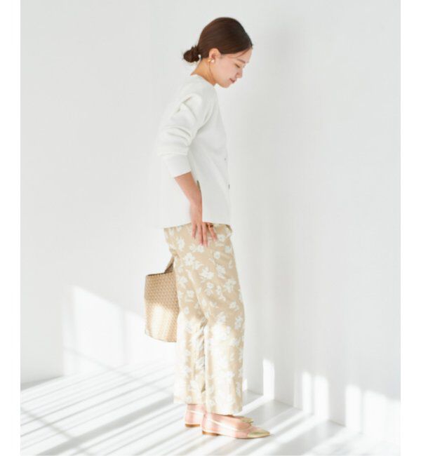 IENA「ファインコットンスムース Vネックカーディガン」|カーディガン|